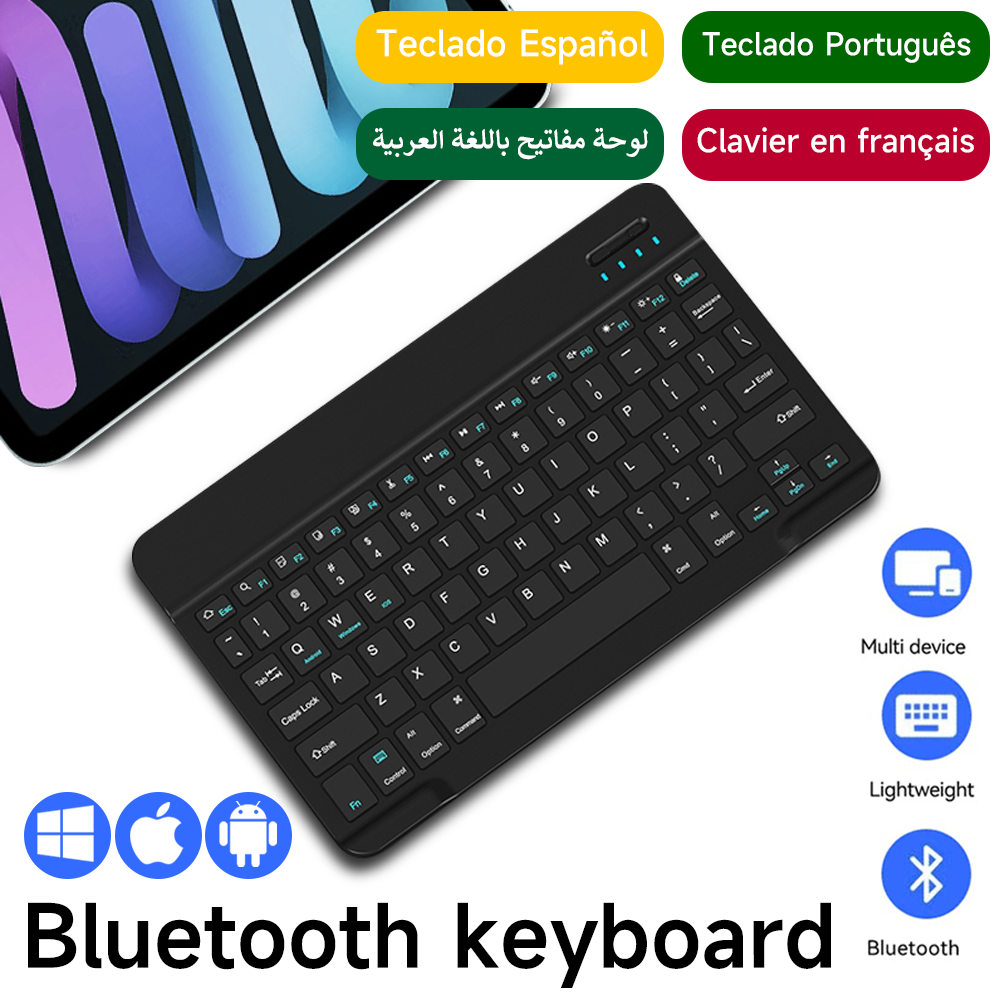 Windows Tablet Accessories - Bluetooth Keyboard for IOS Android Windows