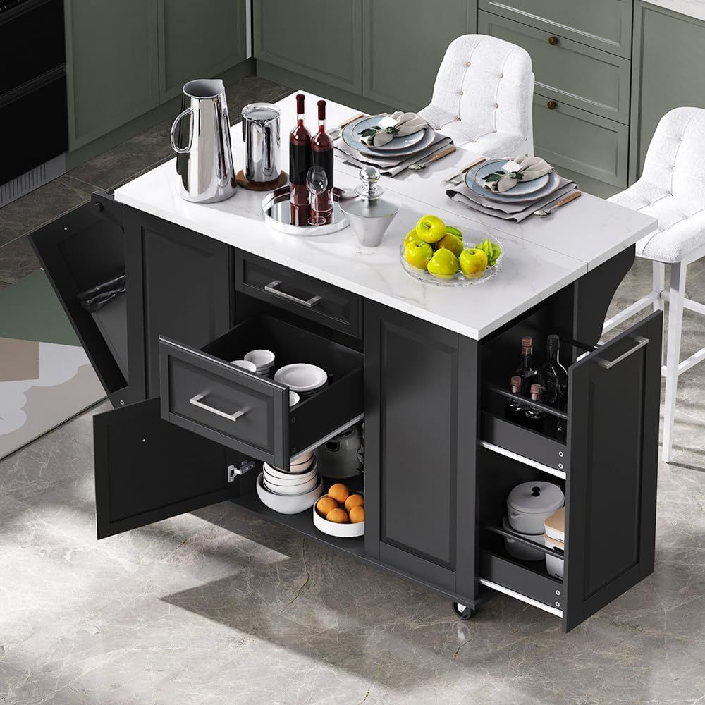 50.7 Mobile Kitchen Island wit - Mobile & Tablet Accessories recensie en prijs