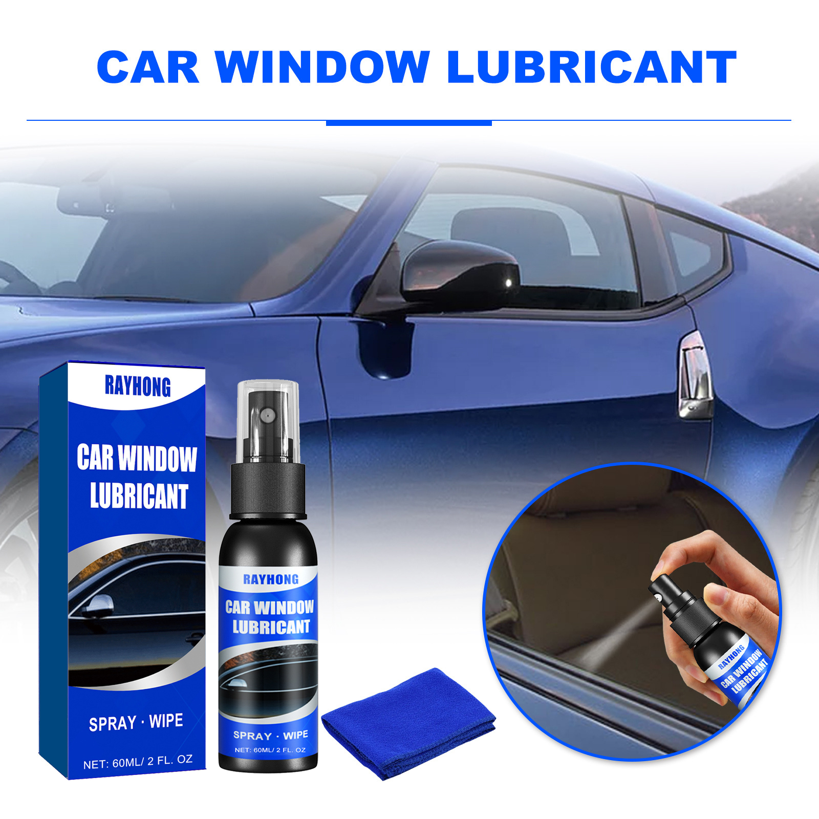 Car Window Lubricant Spray 60m - Windows Tablet Accessories recensie en prijs