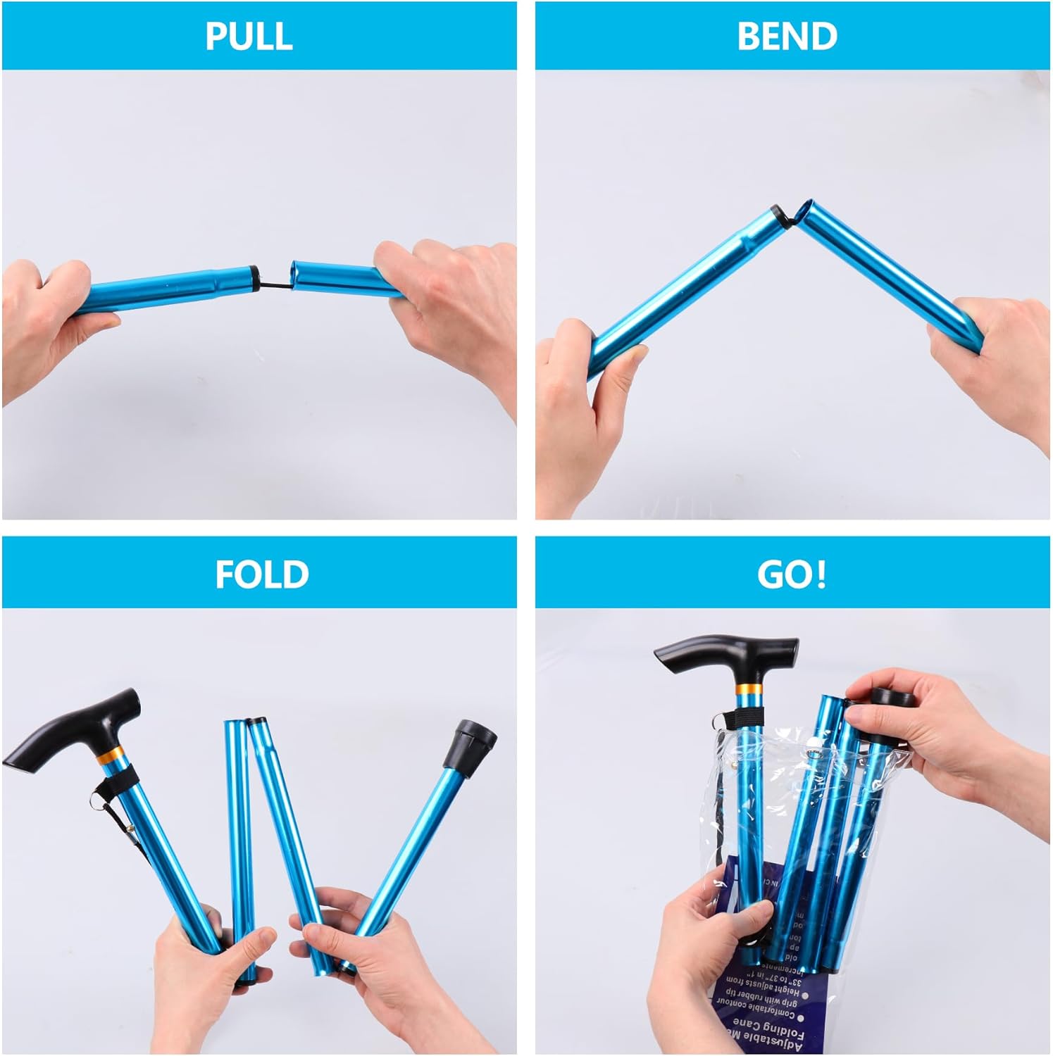 Walking Cane, Folding Cane for - Mobile & Tablet Accessories recensie en prijs